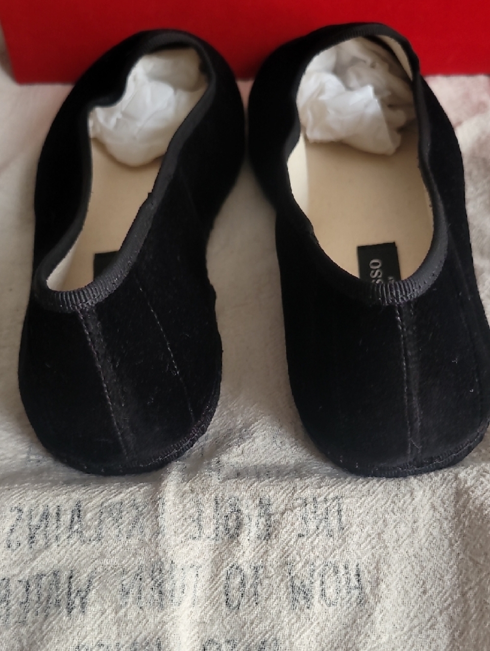 Scarosso Valentina Friulane Slippers Black Velvet Sz 40 NIB 9.5 NIB Italy - Picture 9 of 12